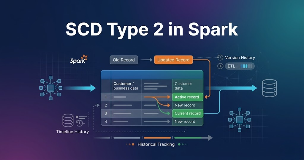 slowly changing dimensions scd type 2 historical data tracking workflow in apache spark
