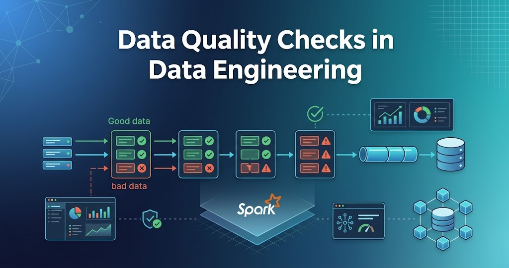 data quality validation checks and monitoring pipeline in modern data engineering systems