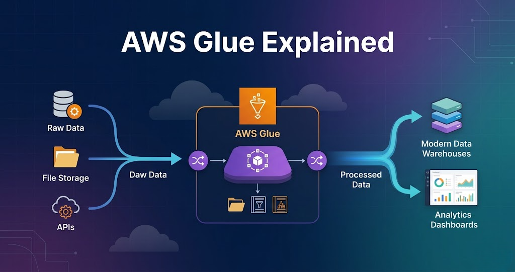 aws glue etl workflow and cloud data pipeline architecture for modern data engineering